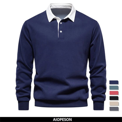Gestreiftes Herren-Poloshirt aus atmungsaktivem Mesh-Gewebe – stilvoll und lässig