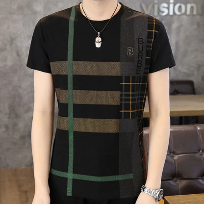 Herren T-Shirts mit Sommerdruck im Luxus Retro Casual Stil