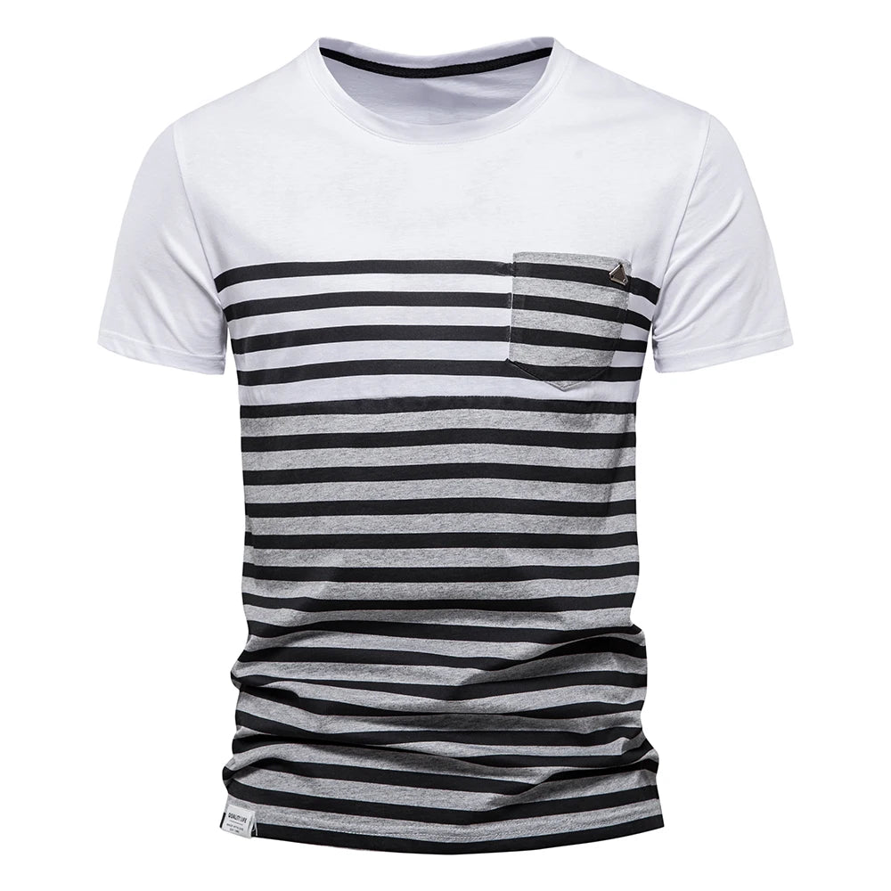 Herren T-Shirt aus Baumwolle mit Print im lässigen Streetwear-Stil