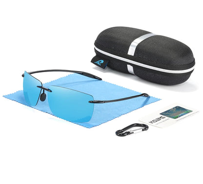 Sonnenbrille Sport TR90 leicht Laufen Fahren Karabiner-Etui Herren