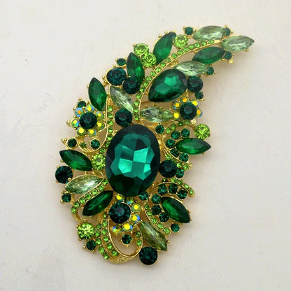 Brosche Wassertropfen Strass Kristall Elegant Corsage Damen Mantel