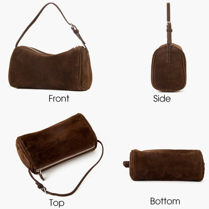 Mini-Suede-Tasche Wildleder Lammleder-Innenfutter