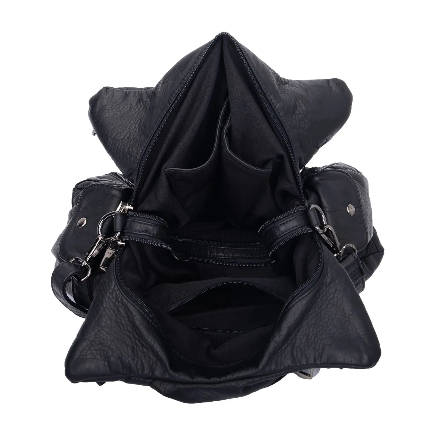 Damen-Hobo-Tasche aus Vintage-Leder mit verstellbarem Tragegurt und Mehrfachtaschen