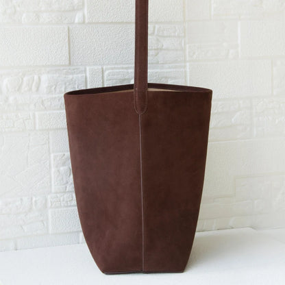 Top Layer Suede Bucket Tote | Große Tasche Aus Kuhleder