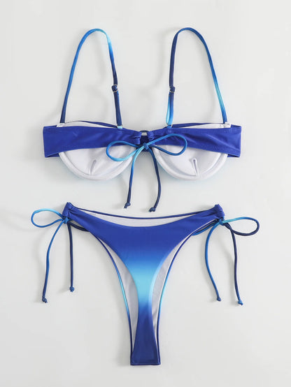 Sexy Push-Up Bikini-Set für Damen – Brasilianischer Stil, ideal für Strand und Pool