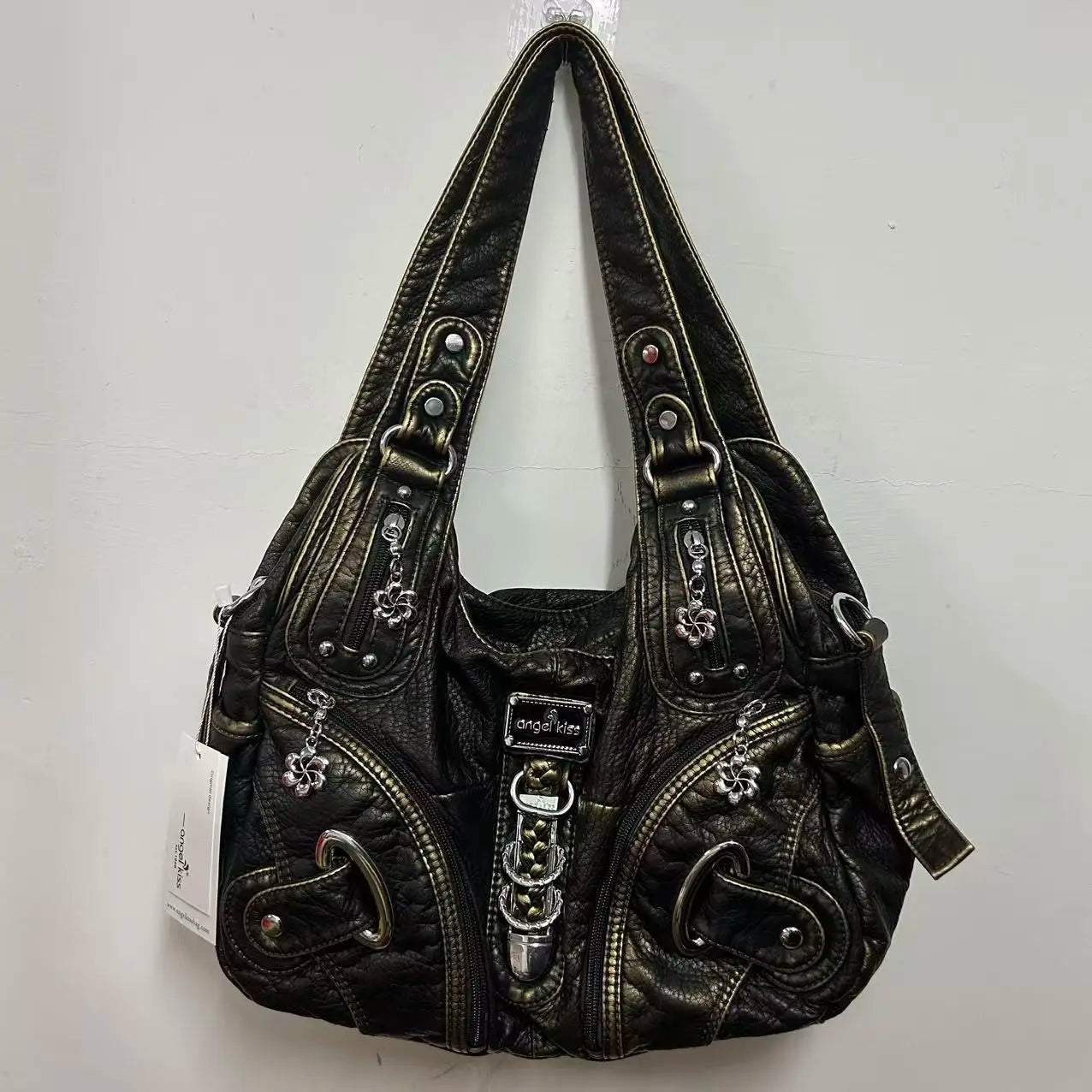 Damen-Handtasche Leopardenmuster Großes Fassungsvermögen Alltagstaugliche Schultertasche mit Viel Platz