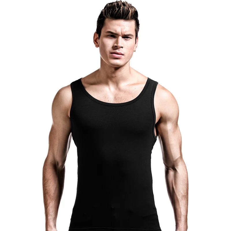 Ärmelloses Herren-Trainingsshirt mit gekämmter Textur – schnelltrocknend für Sport und Freizeit im Sommer