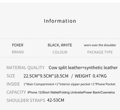 Damen-Tasche aus Splitleder mit Lychee-Muster und eleganter Klappverschluss für Alltag und Büro