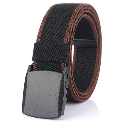 Unisex-Gürtel Elastisch Aus Canvas Mit Nylon-Schnellverschluss 3,8 cm Breite Für Outdoor