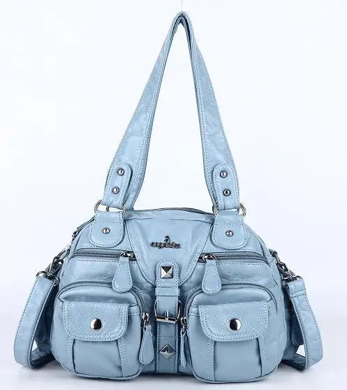 Damen-Handtasche Vintage Satchel Top-Handle aus PU-Leder Mit Innenfach und Ideale Geschenkidee