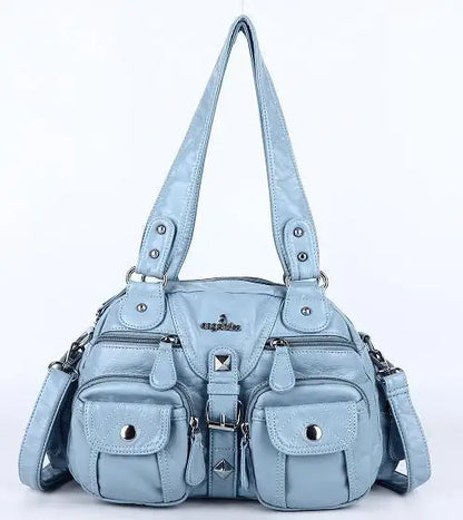Damen-Handtasche Vintage Satchel Top-Handle aus PU-Leder Mit Innenfach und Ideale Geschenkidee