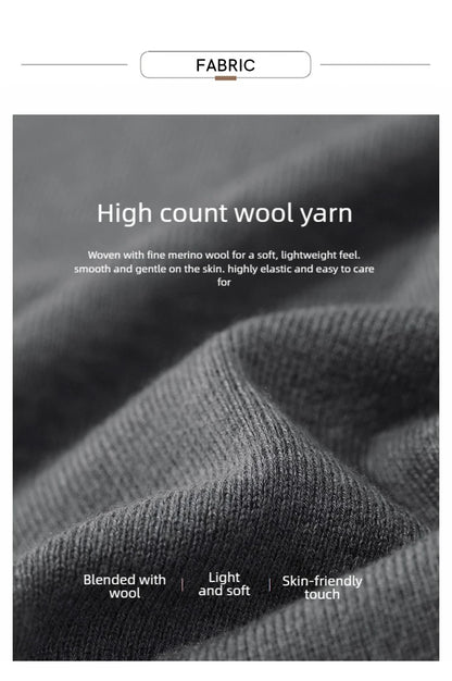 Grau meliertes Strickmaterial für Damenpullover, feine Wollmischung