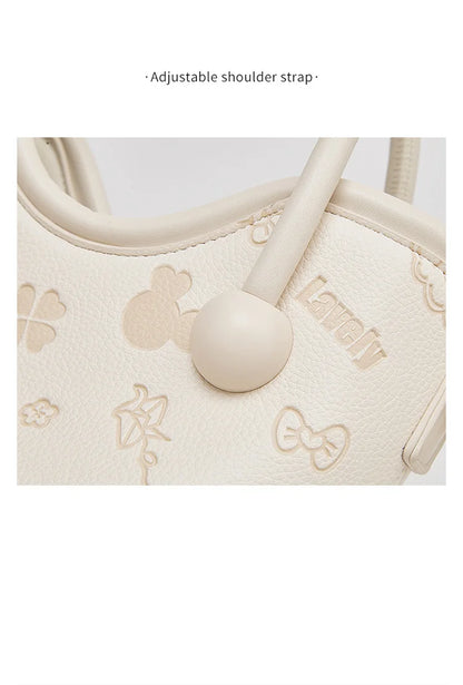 Damen Handtasche Aus PU-Leder Im Bucket-Stil Mit Crossbody Design
