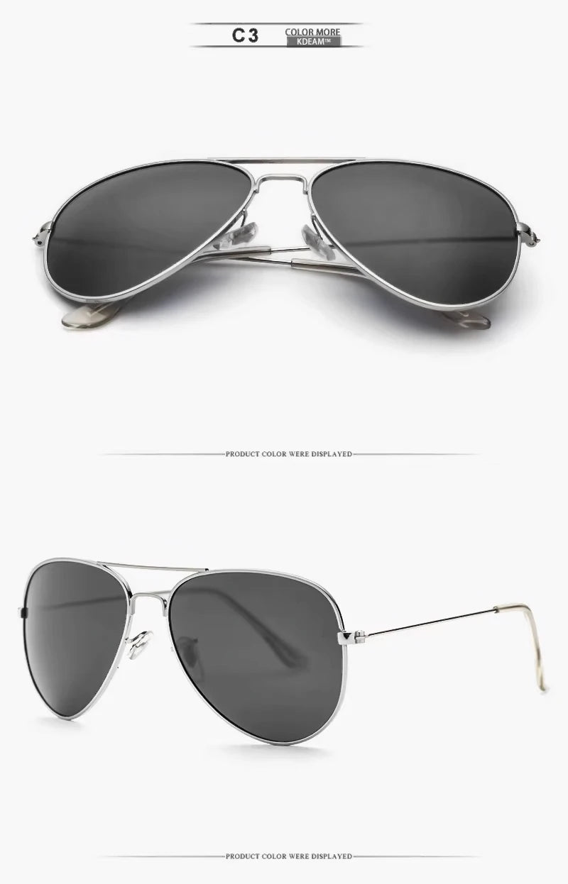 Sonnenbrille Pilot übergroß polarisiert 62mm UVA/UVB Etui Herren