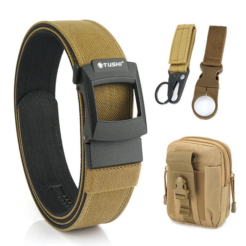 Unisex-Taktisch-Gürtel aus Nylon mit Metall-Schnellverschluss für Outdoor und Alltag