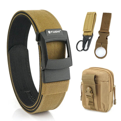 Unisex-Taktisch-Gürtel aus Nylon mit Metall-Schnellverschluss für Outdoor und Alltag
