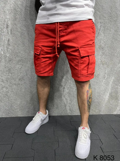 Sommerliche Herren-Shorts mit mehreren Taschen – lockerer Schnitt für Outdoor und Freizeit