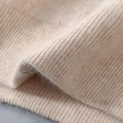 Pullover aus 100 % reinem Nerz-Kaschmir für Herren, Stehkragen, verdickte Strickjacke, Herbst/Winter, warm, lässig, gestrickt, große Oberteile mit Reißverschluss