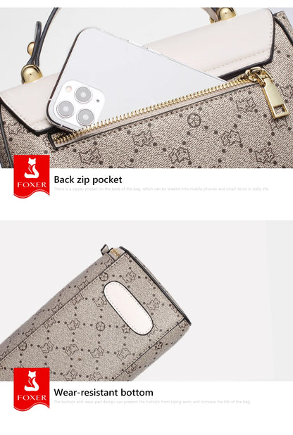 Damen Crossbody Tasche Aus PVC Leder Im Vintage Stil