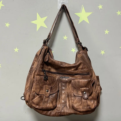 Damen-Schultertasche Aus Soft-PU Großes Fassungsvermögen Vielseitig Einsetzbar Mit Reißverschluss Und Innenfach