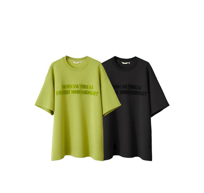 Damen T-Shirts mit Rundhalsausschnitt und losem, lässigem Schnitt mit Stickerei