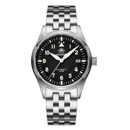 Herren-Taucheruhr mit C3-Leuchtmasse und NH35A-Automatikwerk