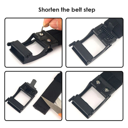 Herren Taktischer Gürtel Aus Nylon 1100D Mit Automatik-Schnalle Breite 4,3 cm Robuster Militärischer Alltags-Gürtel Grau