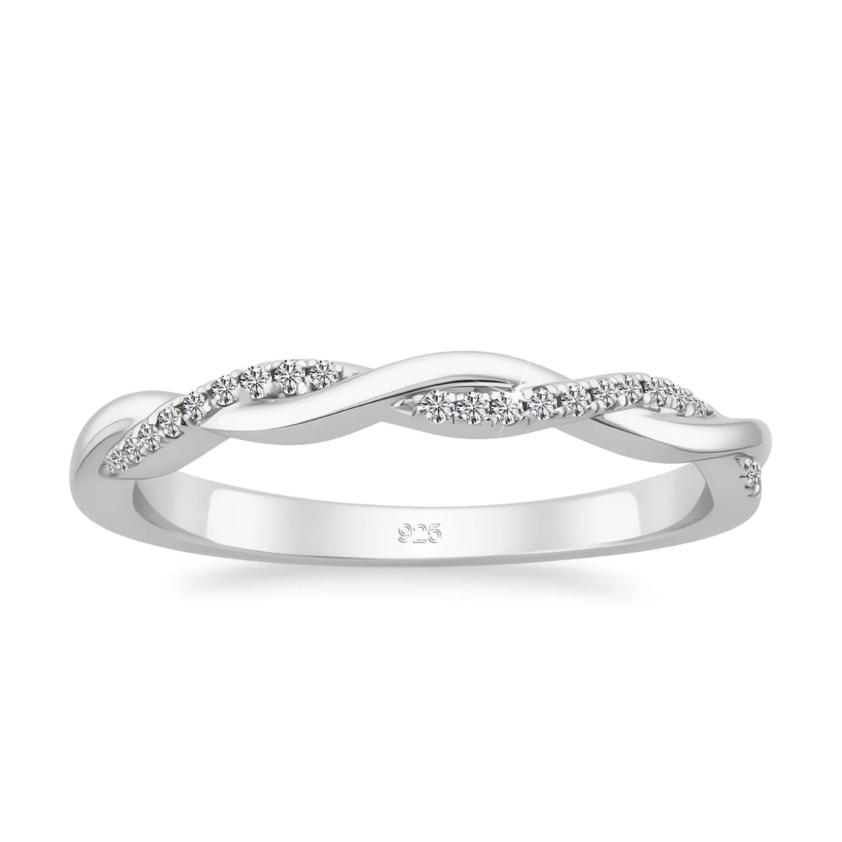 Damen-Verlobungsring Aus Moissanit In Rundem Schliff Aus 925er Sterlingsilber Mit Zertifikat