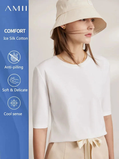 Damen T-Shirts aus neuer Baumwolle mit halben Ärmeln für das Büro