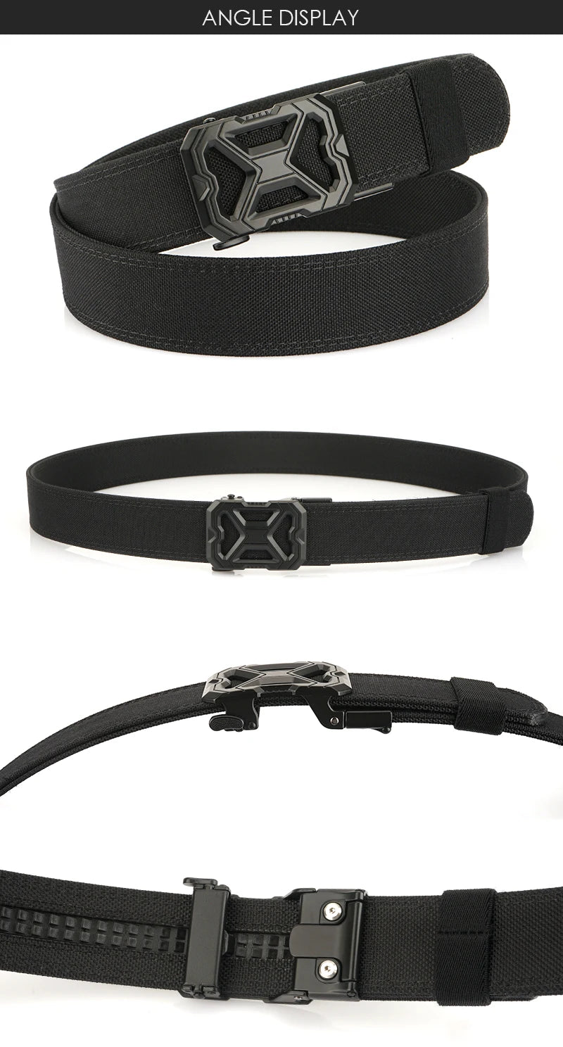 VATLY Tactical Gürtel Einheitsgröße Nylon Automatik-Schnalle Rigid