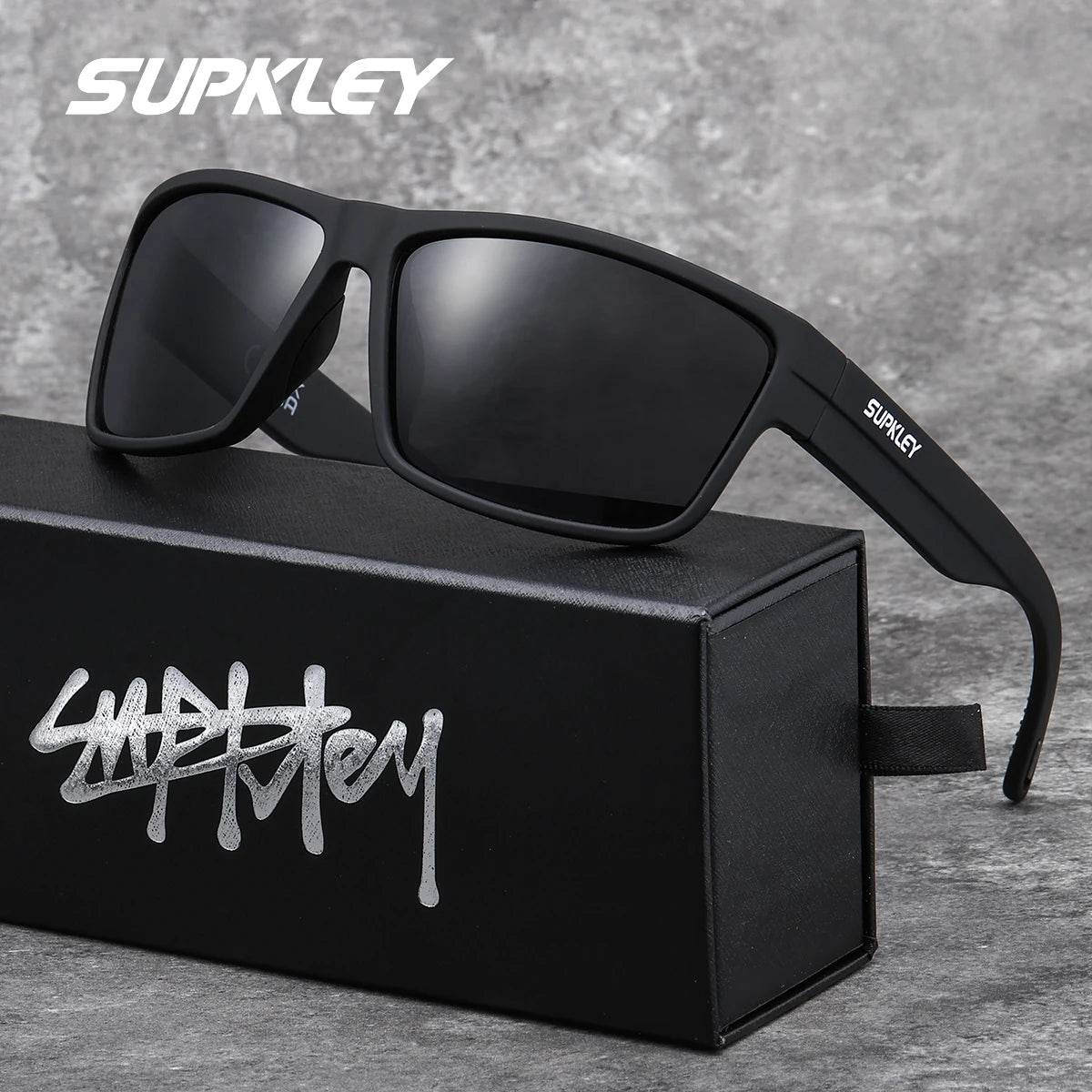 Sonnenbrille Sport Boxy UV400 polarisiert Fahren Wandern trendig