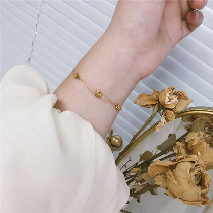 Damen-Armband minimalistisch mit Spacer-Perlen