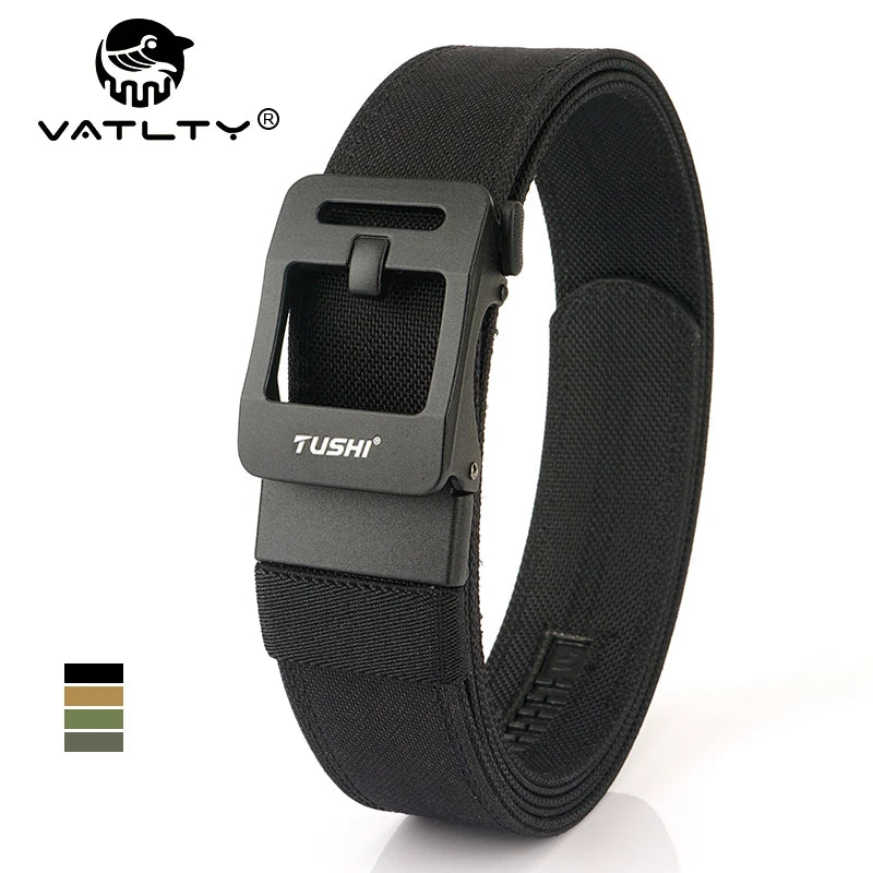 VATLY EDC Rigid Gürtel Herren Nylon Tactical Gun Belt Automatik-Schnalle
