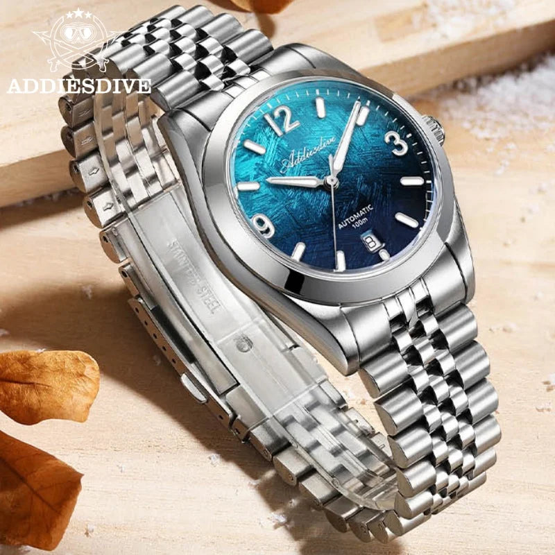 Herren-Automatikuhr mit Jubilee-Armband und Saphirglas