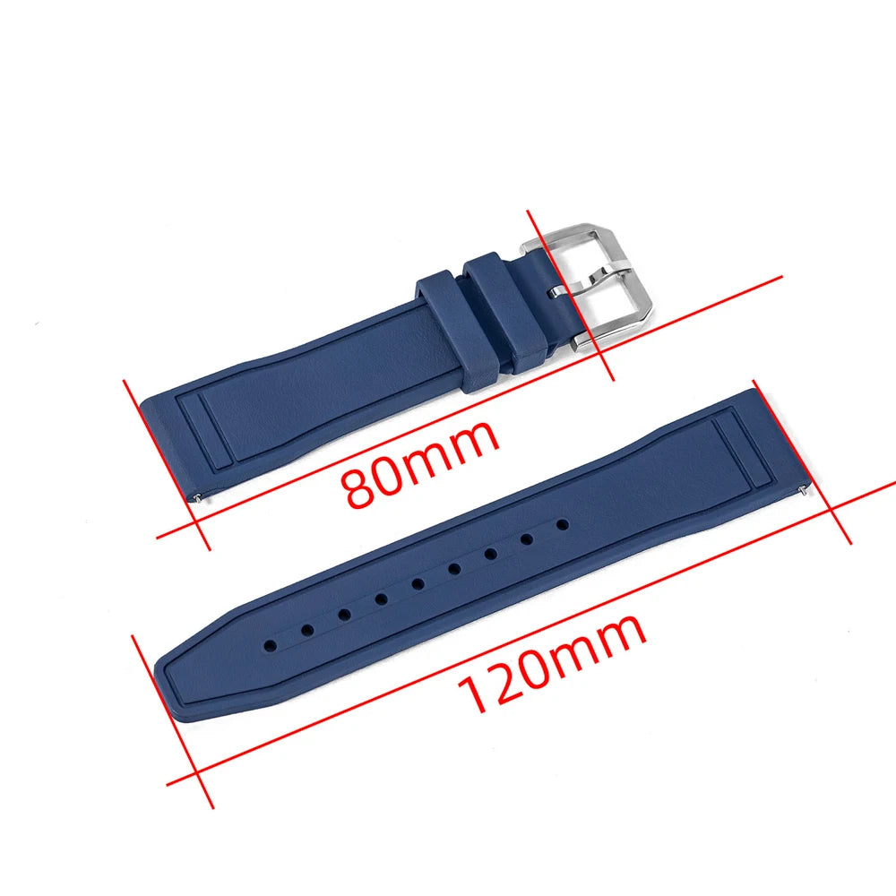 Uhrenarmband aus Fluorkautschuk 20 mm - Universal-Ersatzband