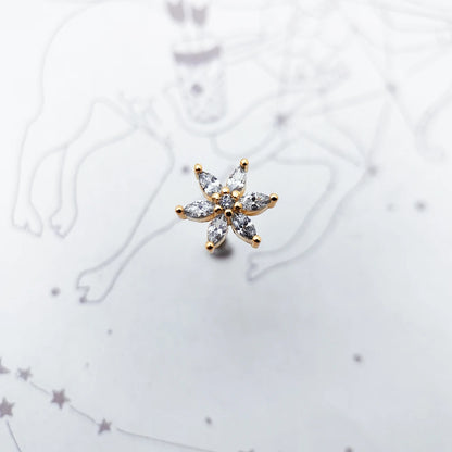 Damen-Ohrstecker Blume Sommer trendstark aus Sterlingsilber