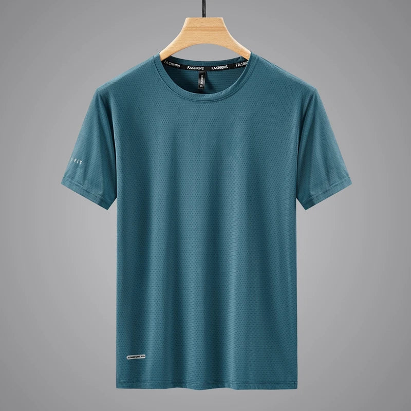Herren Sport-T-Shirt aus Polyester mit kurzem Arm für lässigen Sommerlook