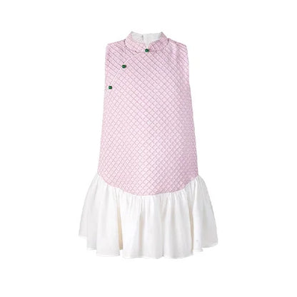 Beiges Prinzessinnen-Kleid für Mädchen mit kurzen Ärmeln – ideal für Hochzeiten und Geburtstage, Größe 110-170 cm