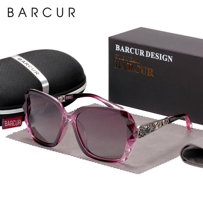 Damen-Sonnenbrille UV400 Farbverlauf polarisiert elegant Lady