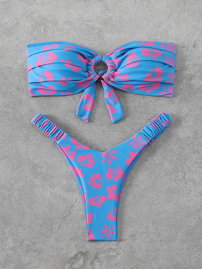 Weißer Push-Up-Bikini im brasilianischen Stil – verführerisches Bade-Set für den Strand und Pool