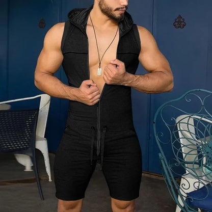 Weite Herren-Sommerhose mit Streifenmuster und Schlitz – lässig und vielseitig für den Alltag