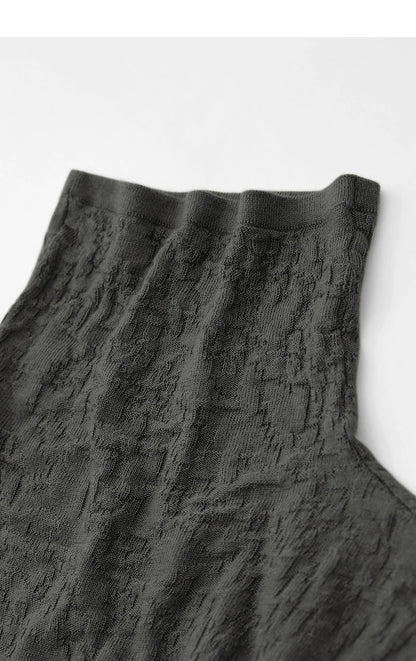 Damen-Rollkragenpullover Wolle-Mix schlank dünn Winter