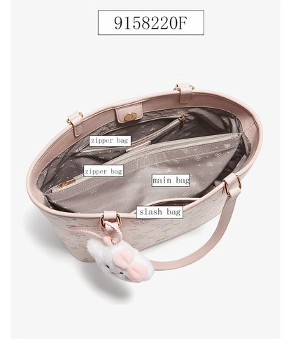 Damen Schultertasche Aus PVC-Leder Mit Großer Kapazität Im Alltag
