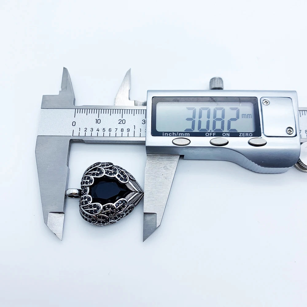 Damen-Charm-Anhänger Schlüssel Schlange Herz aus Sterlingsilber