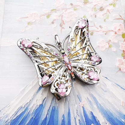 Damen-Charm-Anhänger Schmetterling Natur Böhmen aus Sterlingsilber