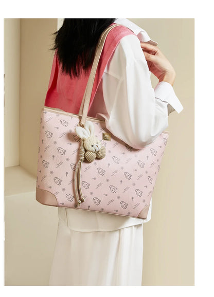Damen Schultertasche Aus PU-Leder Mit Großer Kapazität Und Alltagslook
