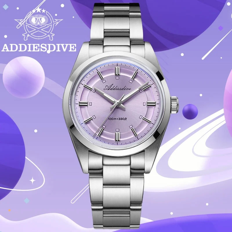 Herren-Taucheruhr mit Edelstahlarmband und Saphirglas