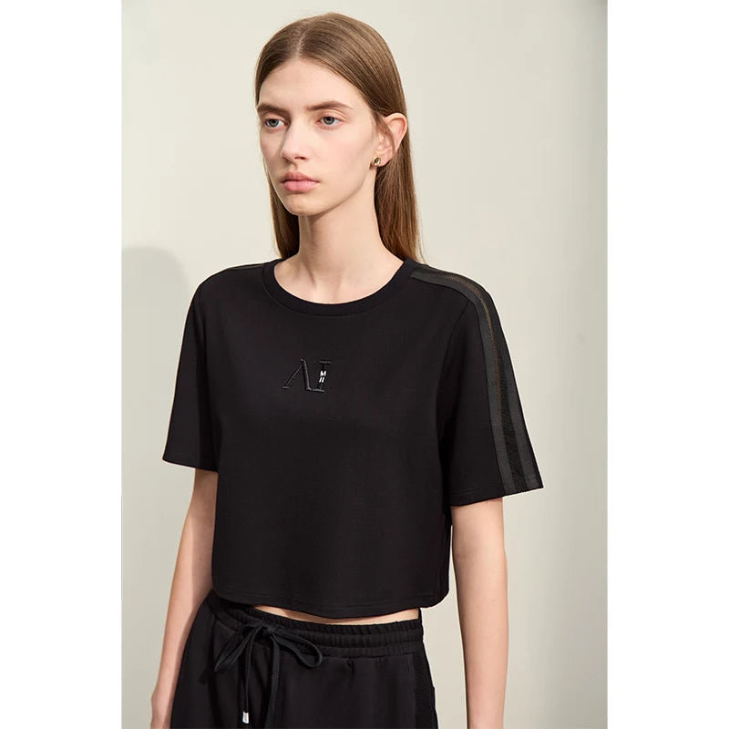 Damen Shorts im lässigen Stil mit Aushöhlung und elastischer Taille