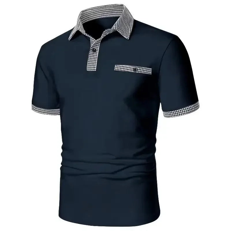Lässiges Herren-Langarmshirt mit Reverskragen und Schichtoptik – modisch und vielseitig einsetzbar
