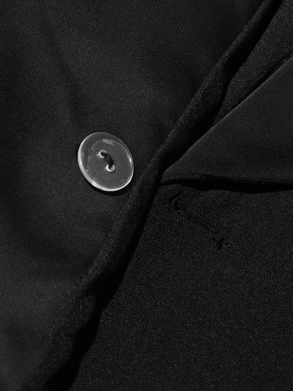 Ärmelloses, trägerloses Damen-Tunikakleid mit Patchwork-Falten im minimalistischen Design – modisch und elegant